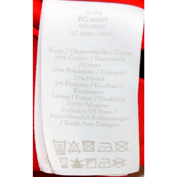 Boden Alexandra Ponte Dress Modest Eyelet Midi Career Holiday Church‎ Red - 14R - Picture 5 of 11